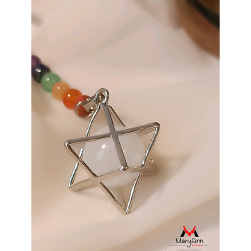 Merkaba-csakra kulcstartó (hegyikristály) Merkaba-csakra kulcstartó (hegyikristály)